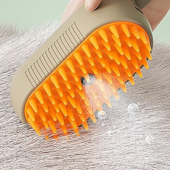 Cepillo de vapor para mascotas recargable.