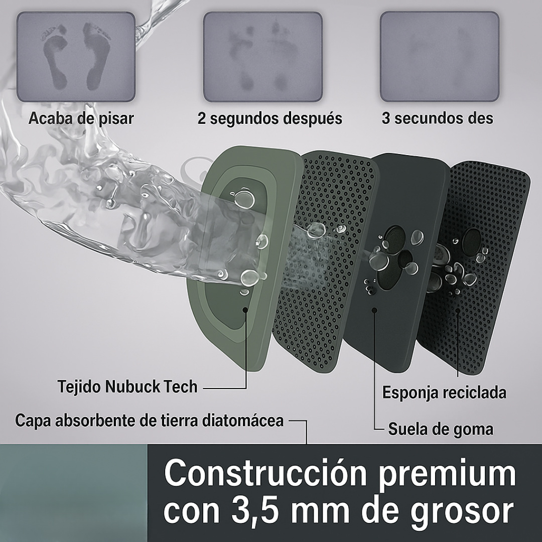 Alfombra Tapete Secado Rapido