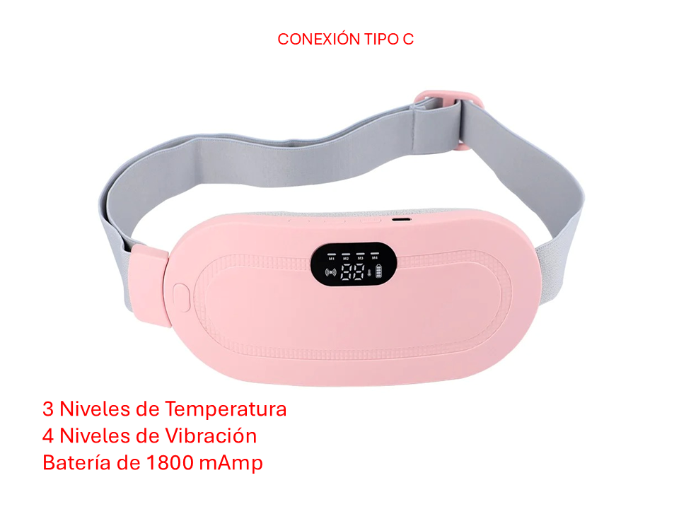Calentador menstrual eléctrico con vibración