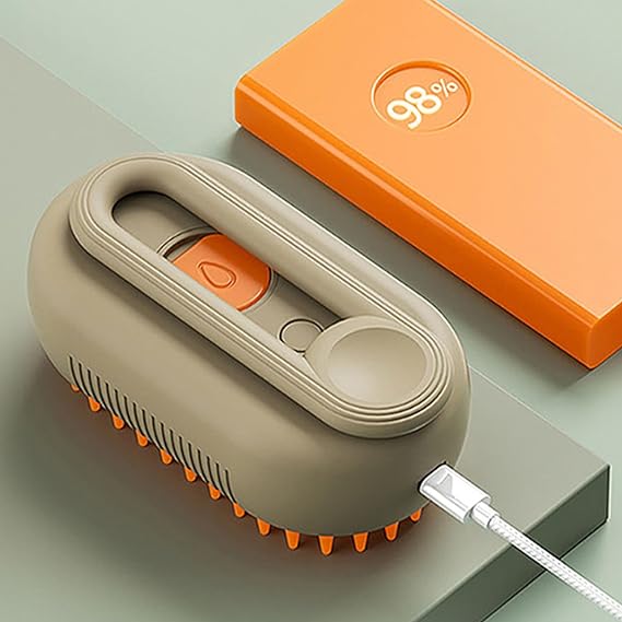 Cepillo de vapor para mascotas recargable.